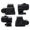 Bravary 558 G43 Holographic Sight with 3X Magnifier Combo, 10 Levels Brightness, Quick Release Base, Airsoft, Metal, Black, 3X Magnification, Wide Field of View view 2
