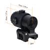 Bravary 558 G43 Holographic Sight with 3X Magnifier Combo, 10 Levels Brightness, Quick Release Base, Airsoft, Metal, Black, 3X Magnification, Wide Field of View view 4