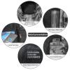 Akida Kids Oversized Changing Robe/Swim Parka,Waterproof Surf Poncho Warm Coat Jacket,Quick Dry Wetsuit Changing Towel.(Cam Black/Black,XS) view 2