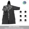 Akida Kids Oversized Changing Robe/Swim Parka,Waterproof Surf Poncho Warm Coat Jacket,Quick Dry Wetsuit Changing Towel.(Cam Black/Black,XS) view 3