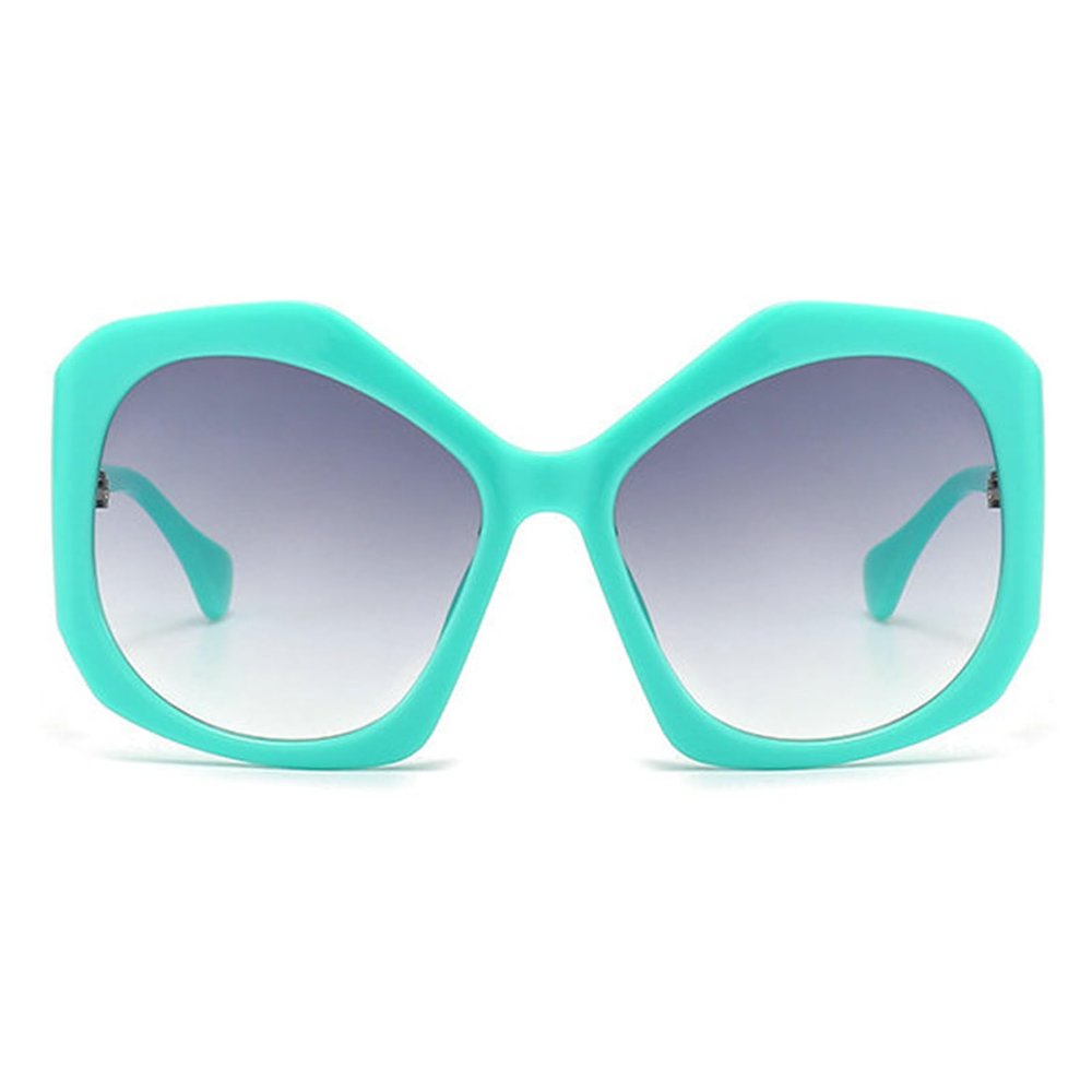 willochra Fashion Oversized Round Sunglasses Women Men Punk Oval Sun Glasses Female Hip Hop Party Eyewear Shades Eyeglasses (green)
