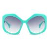willochra Fashion Oversized Round Sunglasses Women Men Punk Oval Sun Glasses Female Hip Hop Party Eyewear Shades Eyeglasses (green) view 1