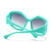 willochra Fashion Oversized Round Sunglasses Women Men Punk Oval Sun Glasses Female Hip Hop Party Eyewear Shades Eyeglasses (green) view 3