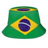 Brazil Hat Brazilian Bucket Hats Packable Travel Beach Sun Hat Wide Brim Fisherman Caps for Women Men view 1