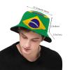 Brazil Hat Brazilian Bucket Hats Packable Travel Beach Sun Hat Wide Brim Fisherman Caps for Women Men view 3
