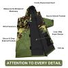 Akida Kids Oversized Changing Robe/Swim Parka,Waterproof Surf Poncho Warm Coat Jacket,Quick Dry Wetsuit Changing Towel.(Cam Green/Black,XS) view 4