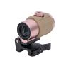 Bravary 558 G43 Holographic Sight Magnifier Combo for Airsoft Red & Green Dot Holographic Reflex Sight Scope w/ G43 3X Magnifier Combo Built-in Flip QD Mount view 4