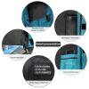 Akida Kids Oversized Changing Robe/Swim Parka,Waterproof Surf Poncho Warm Coat Jacket,Quick Dry Wetsuit Changing Towel.(Teal Black/Black,XXS) view 3