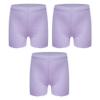 Lorilida 2 Pack Dancing Shorts Kids Girls Bike Shorts Breathable Cotton Under Dress Shorts for Toddler Baby Purple 5-6 Years view 1