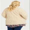 Aveology PLUS SIZE JACKET LOTUS FLUFFY IN CREAM, SIZE 14 view 3
