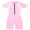 Alvivi Kids Girls Boys One Piece Zipper Rash Guard Swimsuit Anti-UV Tankini Sun Protection Wetsuit Bathing Suit Pink 10 Years view 3