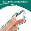 10PCS Tent Pole Clips, Tents Pole Push Button Spring Clip Stainless Steel Kayak Paddle Snap Clip Spring Button Clips Locking Tube Pin for Camping Kayak Paddle Tent Pole(Silver) view 3