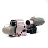 Bravary 558 G33 Holographic Sight Magnifier Combo for Airsoft Red & Green Dot Holographic Reflex Sight Scope w/ G33 3X Magnifier Combo Built-in Flip QD Mount