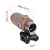 Bravary 558 G33 Holographic Sight Magnifier Combo for Airsoft Red & Green Dot Holographic Reflex Sight Scope w/ G33 3X Magnifier Combo Built-in Flip QD Mount view 4