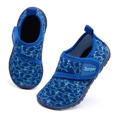 Racqua Toddler Water Shoes Boys Barefoot Quick Dry Beach Swim Pool Aqua Sport Shoes Surfing Boating Lightweight Toddler Shark 5.5