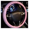FUERU Car Steering Wheel Cover Set Car Steering Wheel Cover Fashion with Diamonds Ultra-Thin Comfortable Car Interior (Color : 4#) view 1