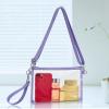 Bagenius Clear Bag for Stadium Events, Clear Purse with Detachable Strap, Women Wristlet Handbag for Work Sports and Concert - Purple view 2