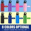 GIFTSDIY Custom Water Bottles Personalized with Straw Lid 24 Oz Engraved Sports Water Bottles with Name Logo Monogram for School Customized Stainless Steel Thermos Men Women Blue view 2