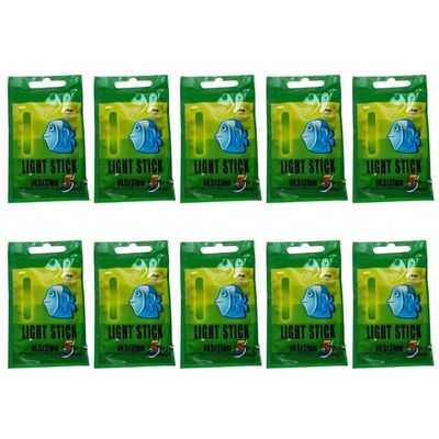 25/50 Night Fishing Float Rod Glow Sticks Lights Fishing Green Fluorescent Lightsticks Fishing Rod Tip Glow Sticks Gift Fishing Glow Sticks Rod Tip Bells-fishing Glow Sticks For Glow Sticks Holder