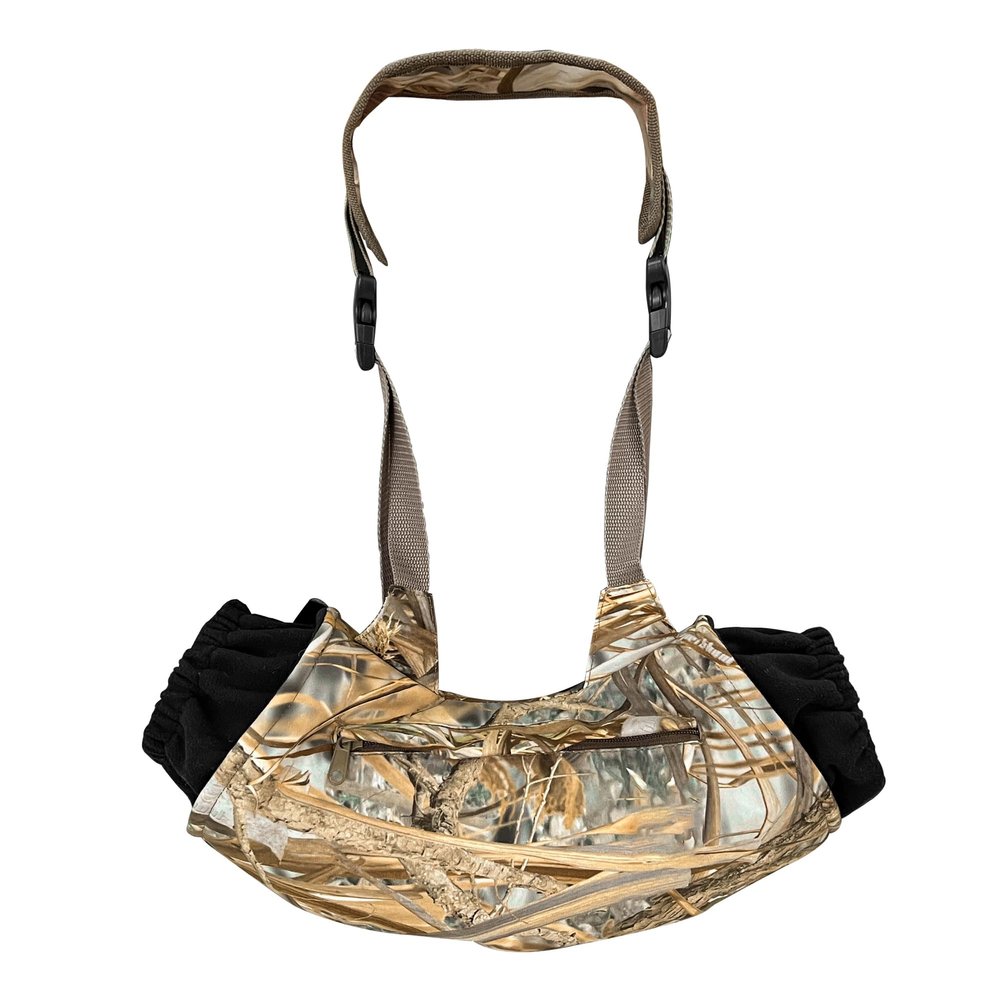 MDSTOP Outdoor Hand Warmer Muff Fits for Hunting, Fly Fishing, Camping, Hiking (New Flannel Camo)