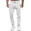 Ymosrh Black Suits for Men, Mens Pants Chinos Regular Fit Khaki Pants Bootcut Men's Slim Fit Stretch Flat Front Skinny Dress Pants Wrinkle Free Business Casual Pants Fit Dress Pantalones (M, White) view 2