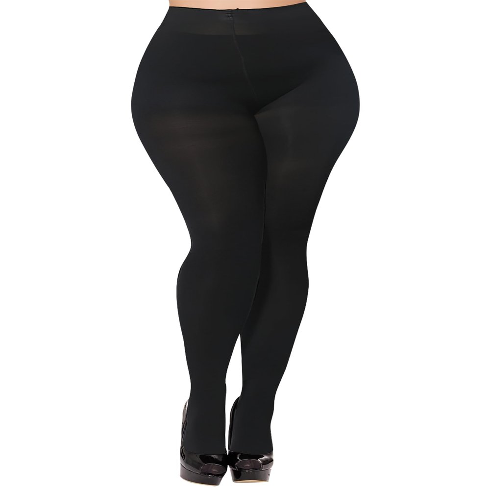 Buauty 80D Black Tights for Women,Control Top Opaque Tights,High Waist Soft Nylon Pantyhose(1 pair)