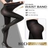 Buauty 80D Black Tights for Women,Control Top Opaque Tights,High Waist Soft Nylon Pantyhose(1 pair) view 2