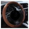 FUERU Car Steering Wheel Cover Set Car Steering Wheel Cover Four Seasons Available Ice Silk Stretch Breathable Delicate Car Interior (Color : 8#) view 1