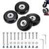 40mm Set of 4 Luggage Suitcase Replacement Wheels for Trolley Case Travel Bags Caster Inline Roller Skating Roller Swivel Rubber Rollers Bearings Casters Repair Kits with Axles 30mm&35mm&60mm view 1