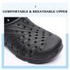 Mens Womens Garden Clogs Shoes Casual Slip on Sandals Quick Drying Slippers Summer Beach EVA Water Shoes Black 42 view 2