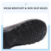 Mens Womens Garden Clogs Shoes Casual Slip on Sandals Quick Drying Slippers Summer Beach EVA Water Shoes Black 42 view 4
