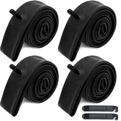 (4-Pack) CALPALMY 26" x 1.75/2.125 Road and Mountain Bike Inner Tubes with Schrader Valve 32mm for Road/Mountain Bikes Like Schwinn Koen, Elm, High Timber More.