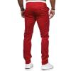 Ymosrh Men's Slacks, Black Pants Mens Stretch Men Slim Fit Stretch Flat Front Skinny Dress Pants Wrinkle Free Slacks Business Casual Pants for Casual Pants Relaxed Fit Khaki Dress (XL, Red) view 3