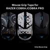 Hokeyio Grip Tape for Razer Cobra/Cobra Pro - Anti-Slip,Enhanced Control, Suck Sweat,Soft Leather,Full Coverage,Improves FPS Gaming Grip [Pre-Cut] Printsteam Black Blue view 2