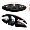 2 Pack 5" Folding Flip Up Cleats, Boat Marine Dock Cleat with Mouting Screws for Boat Mini Tugboat Yachts Black Nylon view 4