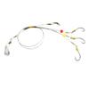 SENYUBBY High Strength 7 Strands Steel Wire Leader Rigs with Hooks Swivels Snap Connect,Saltwater Fishing Assecories Steel Wire Leader with Nylon-Coating view 2