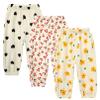 Toddler Cotton Linen Long Pants Kids Baby Girls Soft Floral Bloomers Summer Fall Harem Trousers Joggers Bottom (3 Pack B,4-5T,US,Age,4 Years,5 Years,Little Kid) view 1
