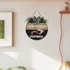 Ymaotrade Football Sign for Front Door, Faith Family Football Wood Wall or Door Hanger Football Season and Waiting for Football Season 12" view 4