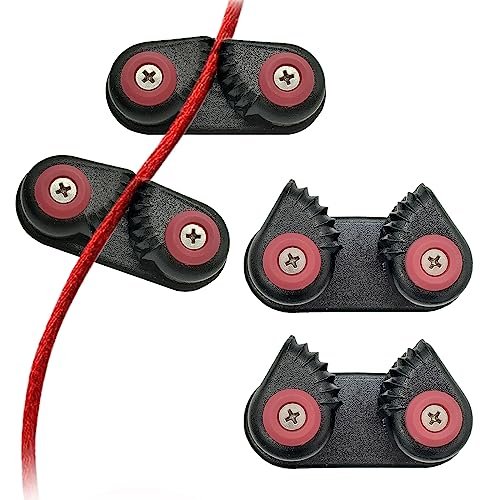 4 PCS Cam Cleats Marine Aluminum Anchor Rope Lock for Sailboat Canoe Sailing Quick Fix Boat Cleat Accessories Plastic Aluminum Alloy