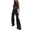 Women's Summer New Solid Color Sleeveless Undershirt Top Pants Europe and The United States Plus Size Suit for Women view 3