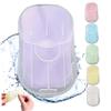 Nirelief Portable Paper Soap 6 Boxes/300 Sheets, Disposable Pp Housing Hand Washing Soap Flake Sheet for Outdoor Camping Hotel Travel Soap Flakes Soap Leaves Portable Soap view 4