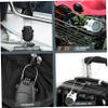 Nirelief Anti-Theft Portable Combination Lock, Cute Cow Design, Black, 3 Digit Password, Versatile, Durable, ABS Engineering Plastic view 3