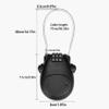 Nirelief Anti-Theft Portable Combination Lock, Cute Cow Design, Black, 3 Digit Password, Versatile, Durable, ABS Engineering Plastic view 4