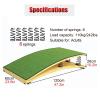 RENLXFI Gymnastics Springboard, Pro Curved Spring Board Elastic Ramp with 6 Spring, Sport Equipment for Vaulting Training orTeens Backflip High Jump view 3