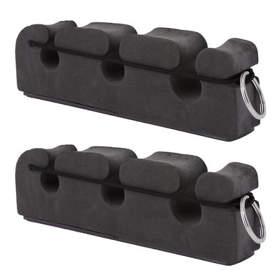 2 Pcs Fishing Rod Car Stand, Fishing Rod Rack Mounted 3 Rod Storage Holder Portable Car Fly Rod Holder Magnetic Density Foam Fly Fishing Rod Car Pole Stand for Fishing Enthusiasts