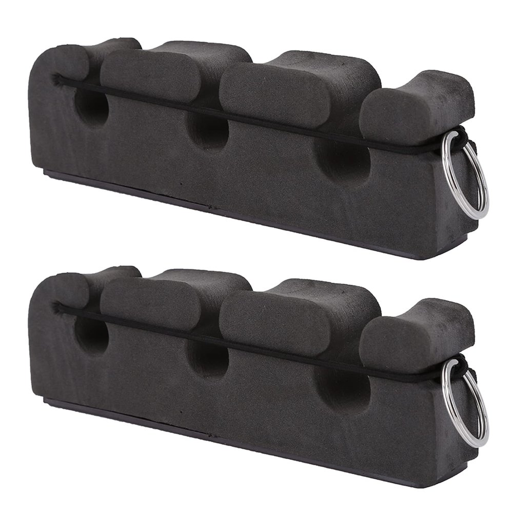 2 Pcs Fishing Rod Car Stand, Fishing Rod Rack Mounted 3 Rod Storage Holder Portable Car Fly Rod Holder Magnetic Density Foam Fly Fishing Rod Car Pole Stand for Fishing Enthusiasts