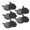 Bikes Disc Brake Pads, 5 Pair L-02 Black Resin Mute Mountain Bikes Disc Brake Pad Replacement Cycling Accessory fot Camping Outdoor Mountain Bikes, 0.86x1.13x0.16inch view 1