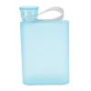 Gavigain Outdoor Flat Sports Water Bottle Plastic Leak-Proof Water Bottle Ultra Thin Flat Water Bottle Paper Drink Bottle Transparent Square Water Bottle Portable Water Bottle for Outdoor(Blue) view 1