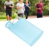 Gavigain Outdoor Flat Sports Water Bottle Plastic Leak-Proof Water Bottle Ultra Thin Flat Water Bottle Paper Drink Bottle Transparent Square Water Bottle Portable Water Bottle for Outdoor(Blue) view 4