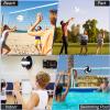 Lenwen 2 Pack Beach Volleyball Official Size 5 for Indoor Outdoor, Waterproof Soft Volleyball with Pump for Adult Beginner Beach Game Gym(White, Black-White) view 4